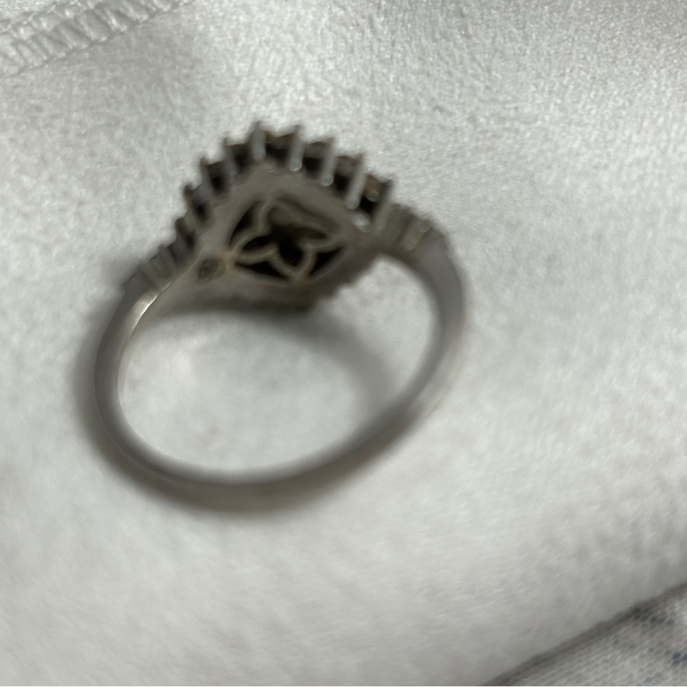 Brighton Demantur Ring Clear Crystals Silver Plated Size 9.5 & Cloth Bag - Picture 6 of 11